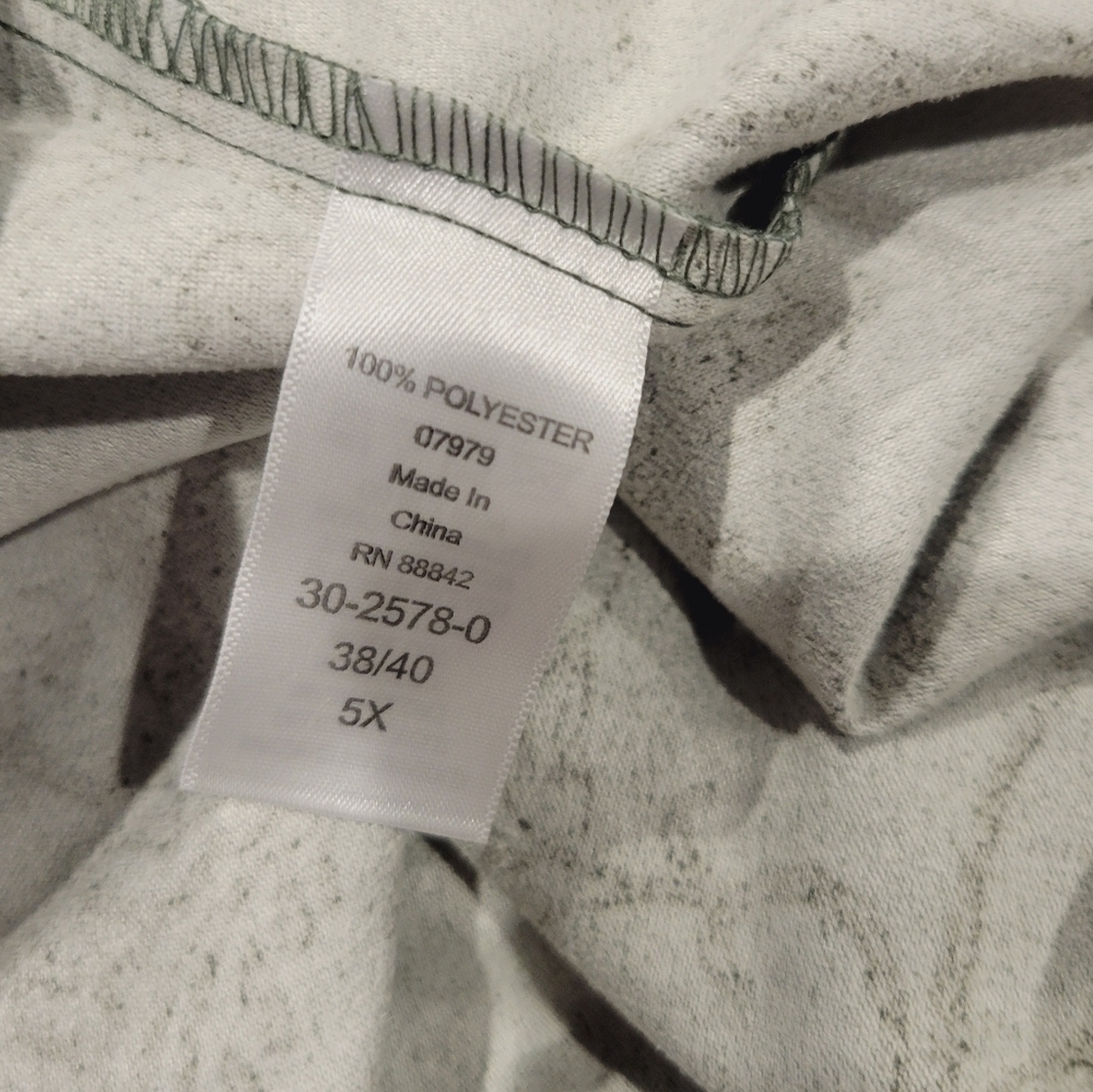 Woman within size 5x green floral boho shacket textured - Picture 6 of 7